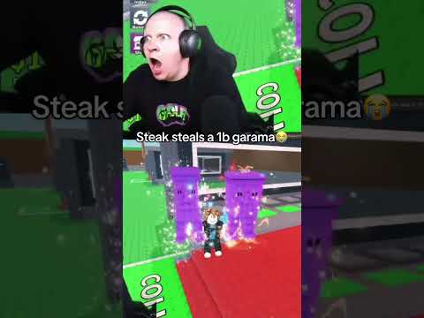 Steak steals the *BEST* Brainrot..😱 #roblox #stealabrainrot #shorts