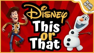 This Or That? Disney Edition | Brain Break | Freeze Dance | Movement Games for Kids