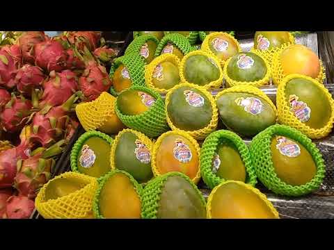Frutas frescas no supermercado