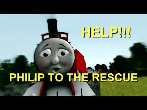 JAMES CRASH INTO THE BRIDGE! | Trainz Remake Clip - Philip To The Rescue (Recreation)