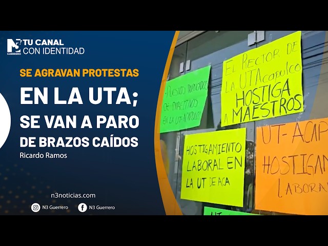 Se agravan protestas en la UTA; se van a paro de brazos caídos
