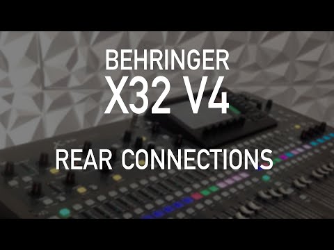 X32 Firmware V4 | 102 - Rear Connections