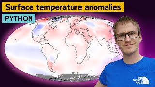 How to access and plot the NOAA surface temperature anomaly data in Python