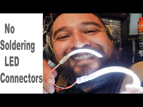 Closer look at LED Neon connectors, solderless NEON LED signs