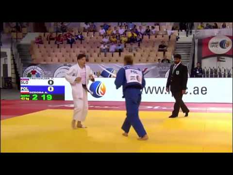Judo Grand Slam Abu Dhabi 2014 Semifinal -63kg TRSTENJAK Tina (SLO) vs. OZDOBA Agata (POL)