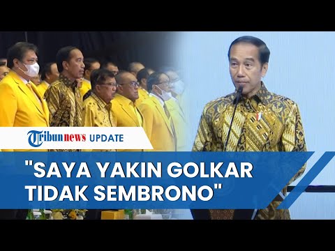 Bicara di Depan Ketum Parpol Lain, Jokowi, Saya Yakin Golkar Tidak Sembrono Deklarasi Capres