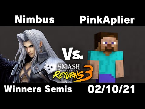 Smash Mallorca Returns 3 - Winners Semis - Nimbus (Sephiroth, Dr. Mario) VS PinkAplier (Steve)