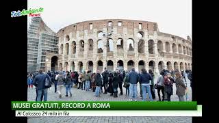 Musei gratuiti, record a Roma