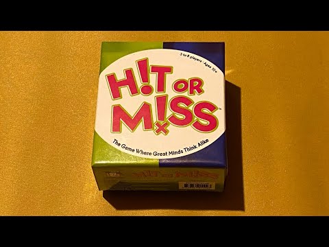 Hit or Miss is definitely a Hit!