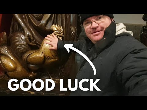 Moscow Metro Statue Rubbing for Good Luck and Fortune