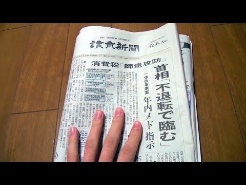 Unintentional ASMR 📰 Browsing through Japanese Newspaper & Paper Ads (Page Turning & Talking)