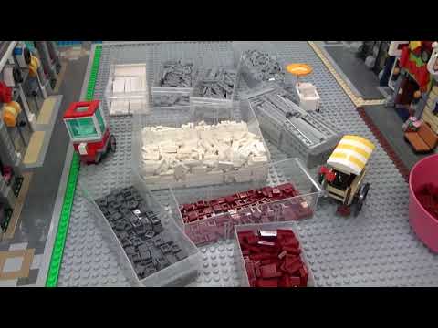 Bau meiner Lego Stadt Teil 49   Die Fußgängerzone  /  The pedestrian zone