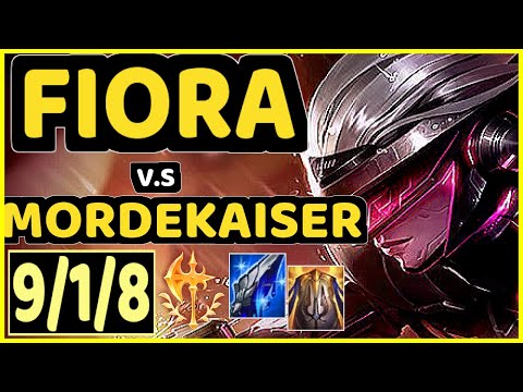 LEP (FIORA) vs MORDEKAISER - 9/1/8 KDA TOP GAMEPLAY - BR Ranked DIAMOND