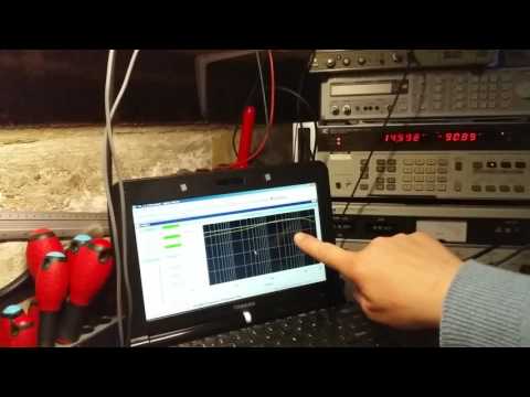 First run with GPIB control HP 8903a with Pete Millett's software
