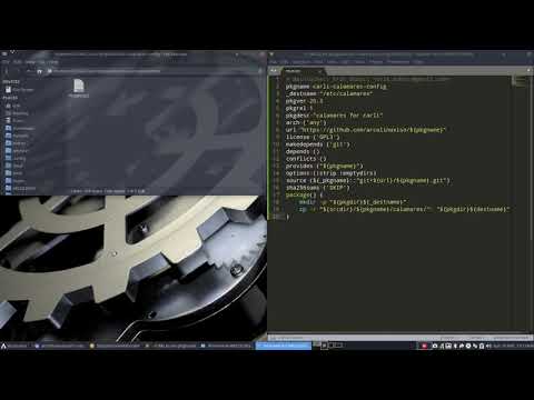 ArcoLinux : 1348 How to create the calamares configuration - pkgbuild