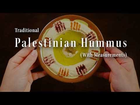 Traditional Palestinian Hummus (with Measurements)