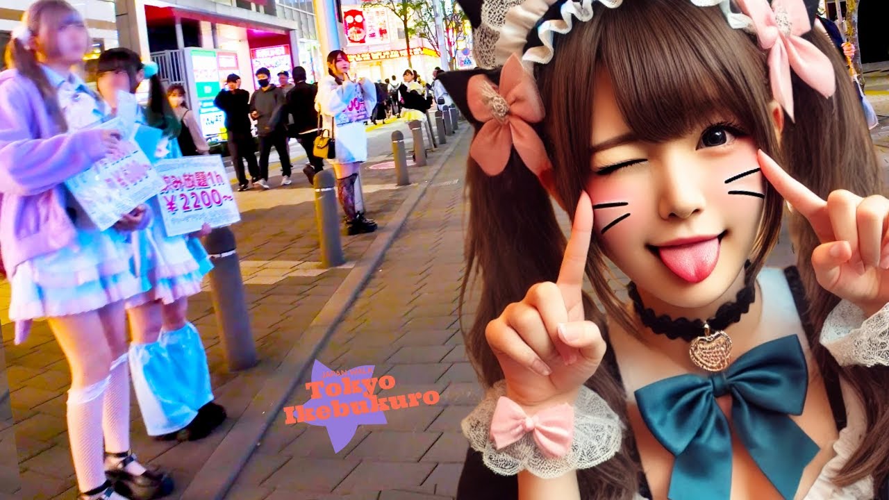Tokyo Ikebukuro 🐶Let's play♪💖4K Non-stop 1 hour
