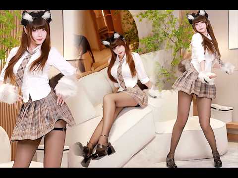 黑丝兽耳小猫娘♥在家跳舞给你看【APT】