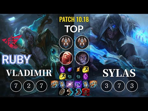 RW Ruby Vladimir vs Sylas Top - KR Patch 10.18