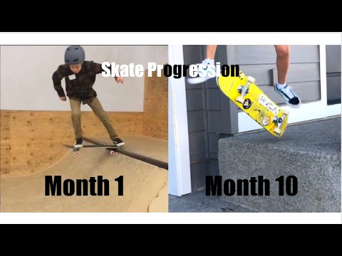 1 Year Skateboarding Progression