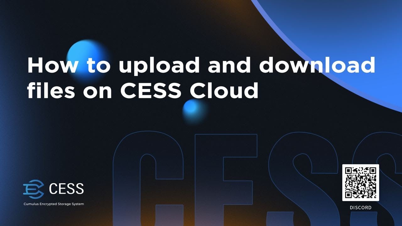 How to Upload and Download files on CESS cloud