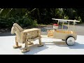 How To Make A Horse Cart With Ice Cream Sticks DIY