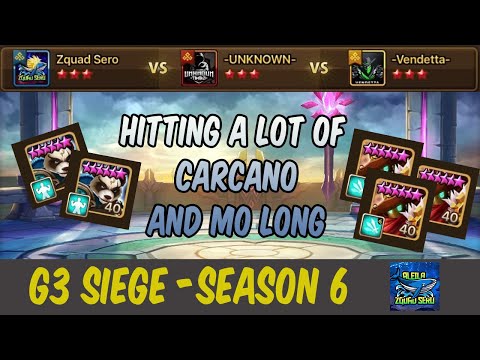 G3 SIEGE (EU SEASON 6) : Zquad Sero vs -UNKNOWN- vs -Vendetta-