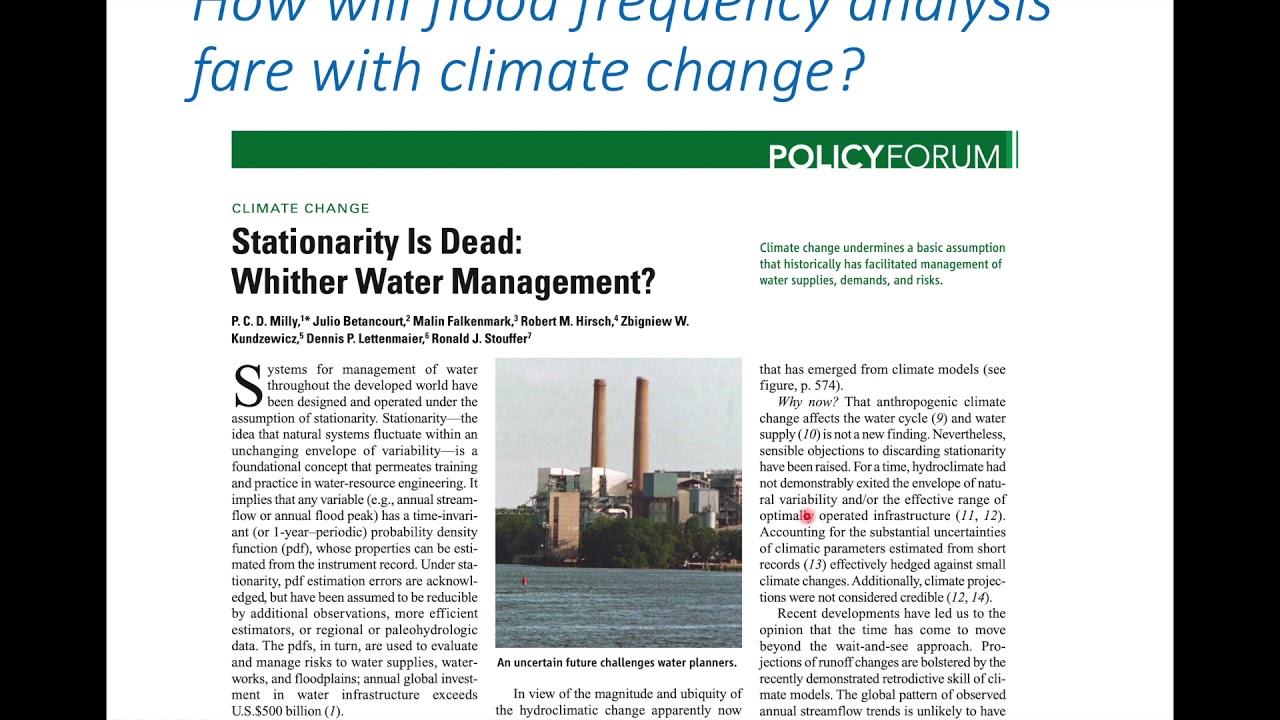 Flood frequency analysis: cautionary notes and examples