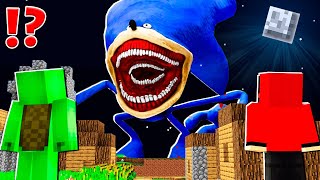 Why Creepy SHIN SONIC Titan ATTACK JJ and MIKEY at 3am ? - in Minecraft Maizen