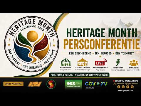 Persconferentie Presidentiële Werkgroep Heritage Month