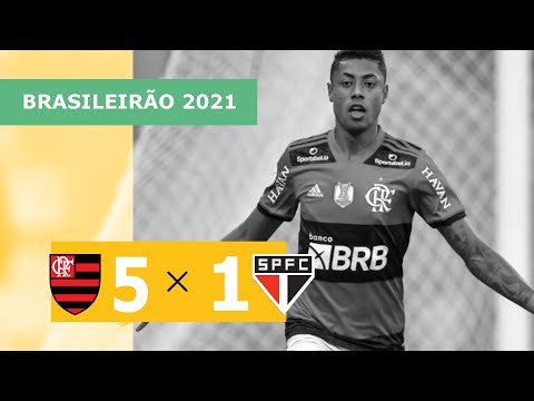 Flamengo 5 x 1 São Paulo – Gols – 25/07 – Brasileirão 2021