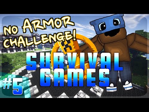 Minecraft Survival Games #5 w/L8Nick: NO ARMOR CHALLENGE!
