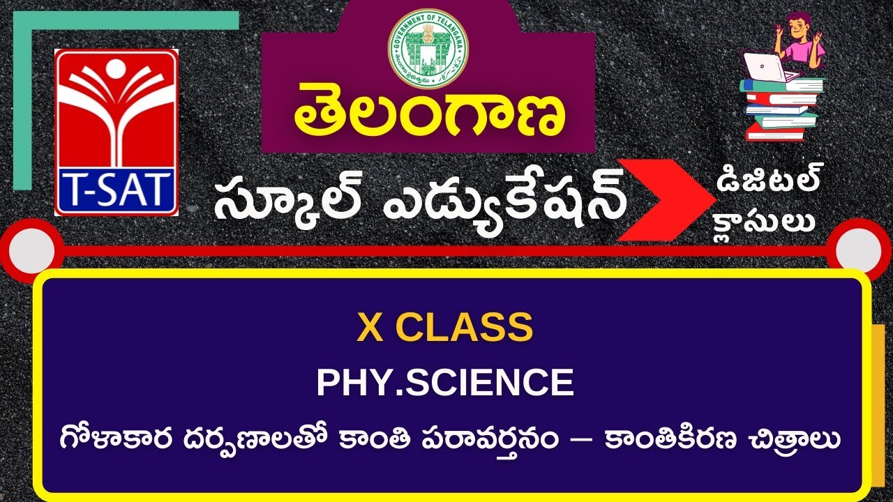 X Class - T/M || PHY.SCIENCE - గోళాకార దర్పణాలతో కాంతి పరావర్తనం – కాంతికిరణ చిత్రాల
