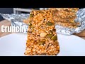 Healthy No Bake Nut Seed Crunch Bars