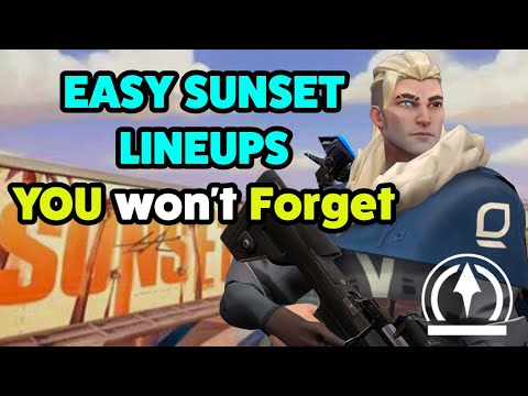 EASY TO REMEMBER Sova Sunset Lineups - Valorant Guide *NEW*