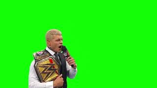 Cody Rhodes "hey Rock, go f＊ck yourself" green screen