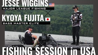 B.A.S.S. & MLF  Pro, Fishing Session in USA / Kyoya Fujita , Jesse Wiggins