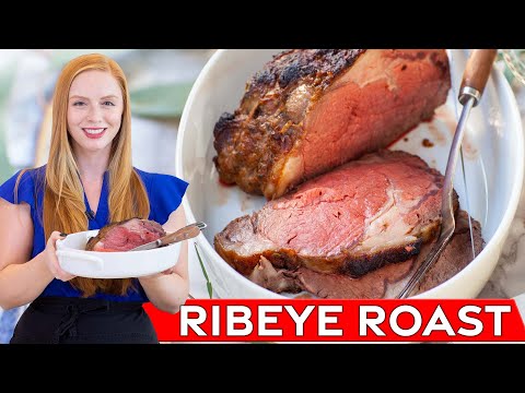 Easy Garlic & Herb Ribeye Roast Beef Recipe - Perfect for holidays!