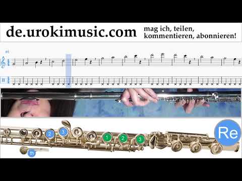 Flöte Lernen Clean Bandit - Rockabye ft Sean Paul Anne-Marie Tabulatur Teil#1 Übungen um-i995