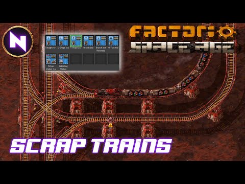 ELAVATED TRAIN SYSTEM ➡️ Infinite Scrap | 12 | Factorio SPACE AGE