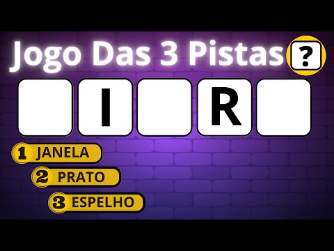 Você Tem 3 Dicas Para Tentar Descobrir Qual é a Palavra #jogodas3pistas #quiz