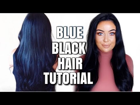 Dying my hair Blue Black | Schwarzkopf Cosmic Blue...