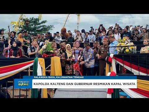 KAPOLDA KALTENG DAN GUBERNUR KALTENG RESMIKAN KAPAL WISATA SUSUR SUNGAI KAHAYAN