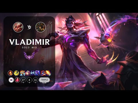 Vladimir Mid vs Cassiopeia - KR Master Patch 13.7