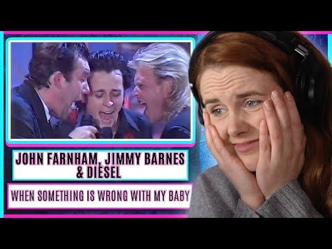 Vocal Coach reacts to John Farnham & Jimmy Barnes ft Diesel - When Something Is Wrong With My Baby