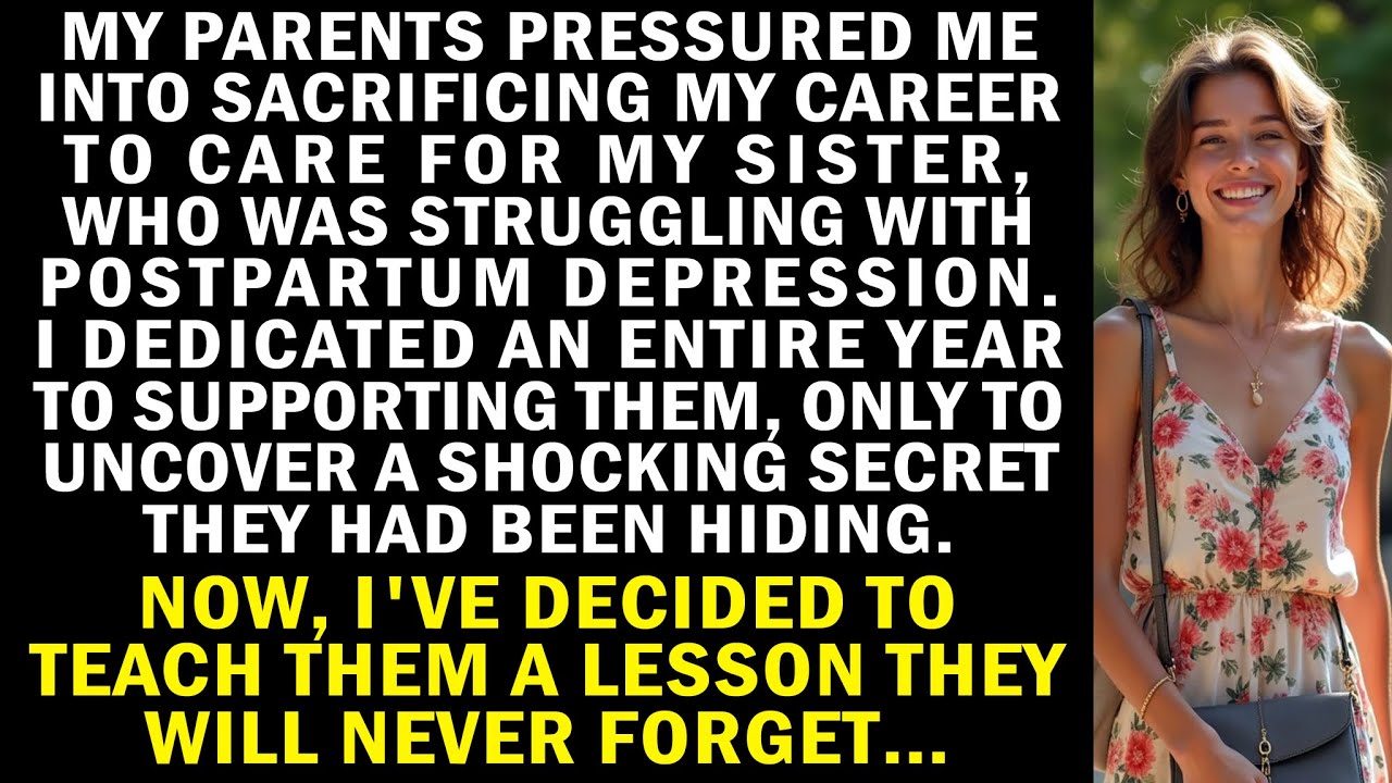My parents made me abandon my career to care for my sister struggling with postpartum depression...