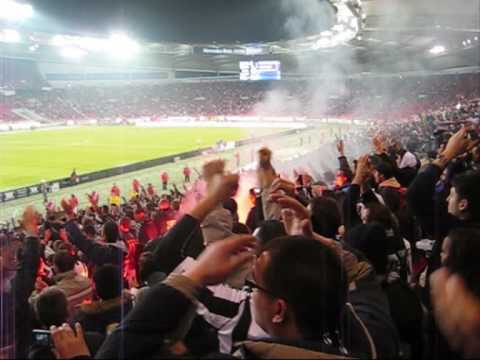 Stuttgart - Partizan Belgrade UEFA Cup Supporters Grobari & PAOK