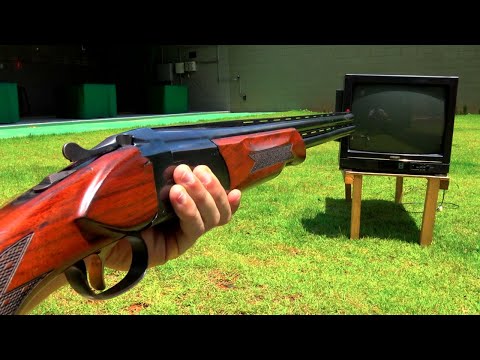 Test: Can an Old TV Hold a 12-Gun Shot??