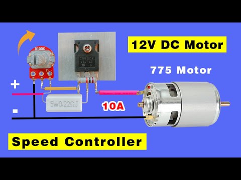 How to make Simple DC Motor Speed Controller Circuit DIY, 12V Motor Controller
