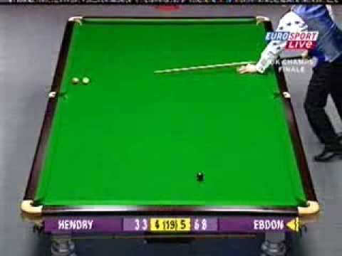Peter Ebdon unbelievable Shot against Stephen Hendry @UK 2006 !